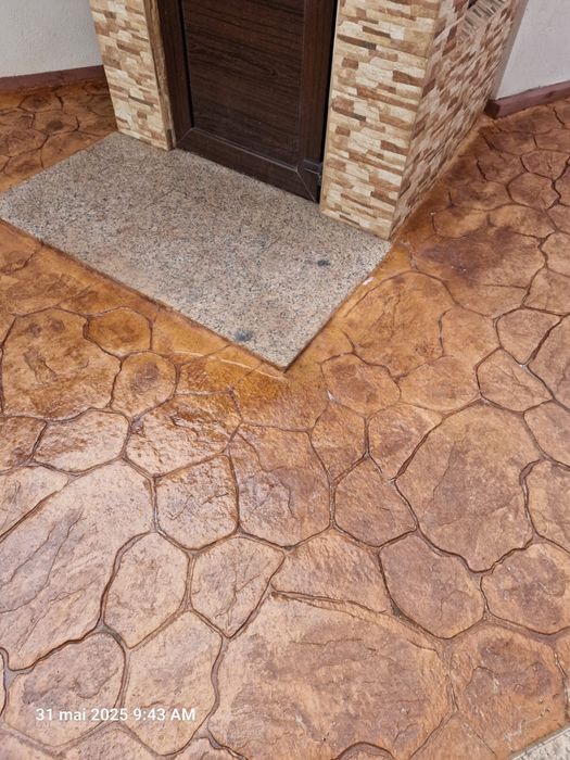 Pavaje curte,beton amprentat,imprimat