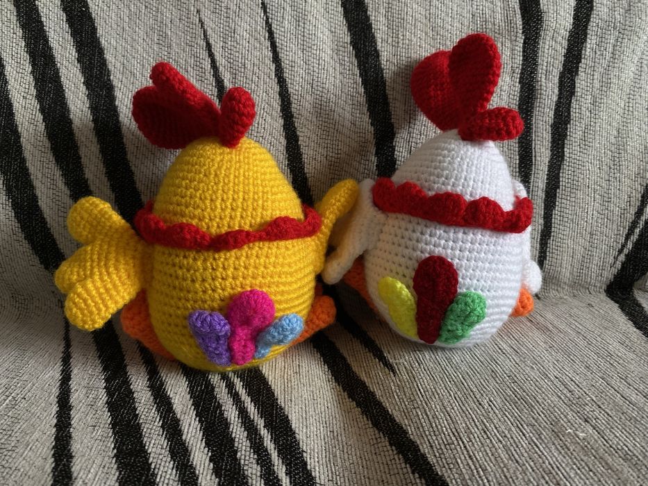 Ввязанные крючком цыплята!