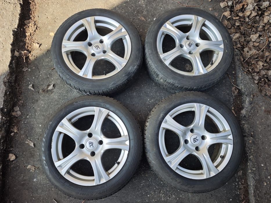 Jante aliaj RCD 4x108,7jx16,ET22 cu anv iarna 195/55/16 Citroen/Peugeo