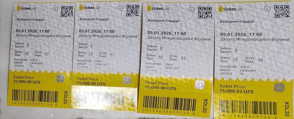 Холодное сердце билет