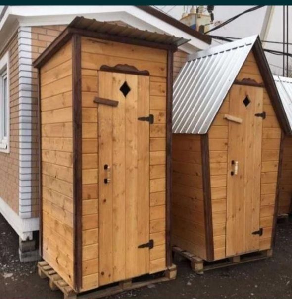 Уличный Деревянные туалет