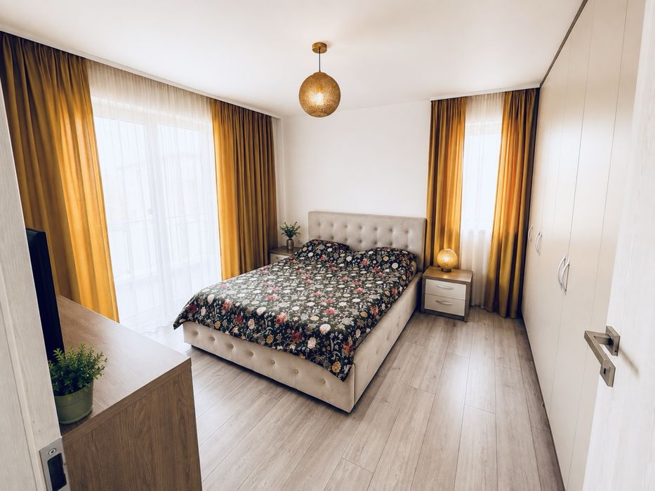 Apartament 2 camere Giroc – 56 mp | 2 balcoane | Parcare privată | Complet mobilat |