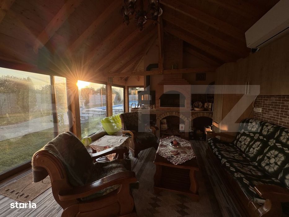 Casa P+E1+M, 255 mp utili, piscina, toate utilitatile, Braniste