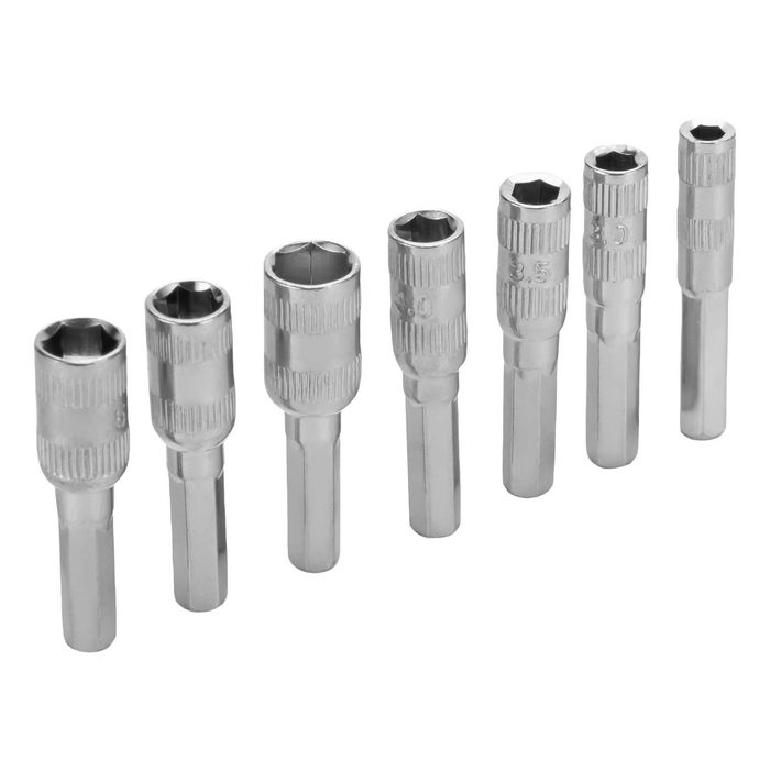 Отвертка реверсивна с битове и вложки, 61 части, CrV MTX - 133637