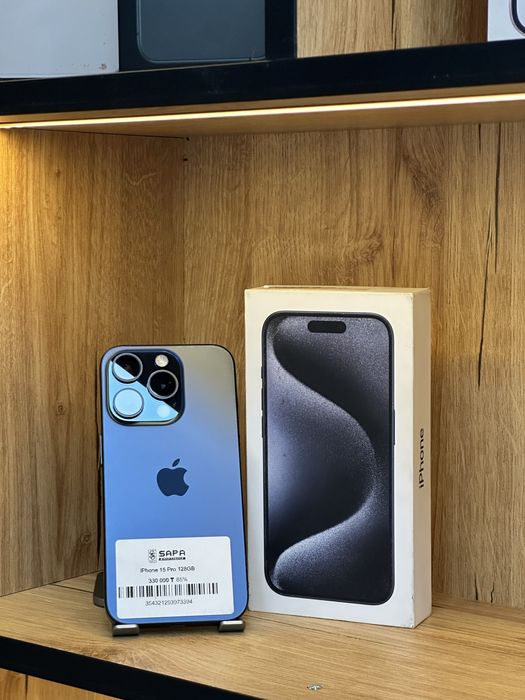 айфон 15 про синий