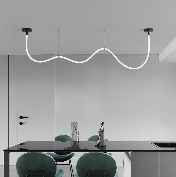 Lustră LED modernă suspendată, 300 cm, reglabilă, cu telecomandă