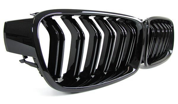 Grile BMW F30 F31 M3 M4 look - finisaj negru lucios