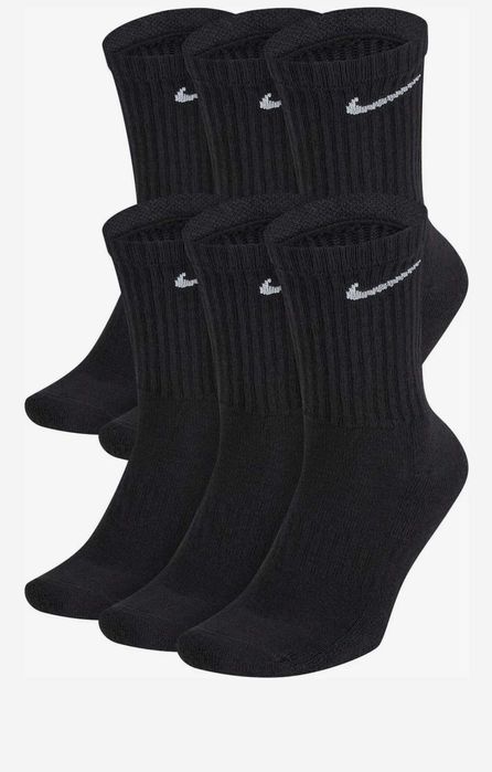 Sosete Nike set 6 perechi - Albe/Negre