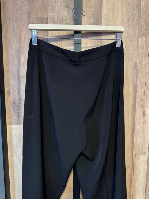 Бежов и черен офис панталони с широк крачол, H&M, 38 номер