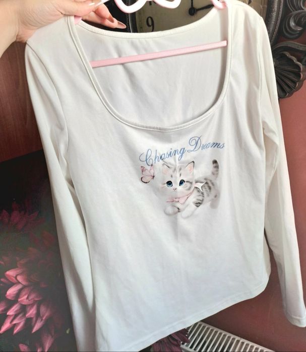 Bluza dama cu pisica bluza anime ft drăgălașa