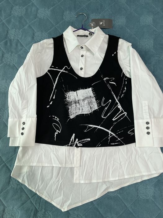 Женская рубашка-жилет