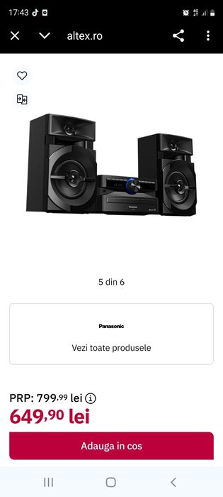 Boxe sistem Panasonic