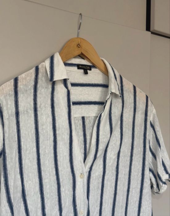 Camasa bluza de dame Massimo Dutti, M, din in 100% linen