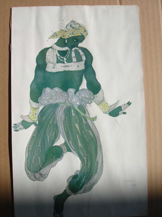 Хромолитография на Леон Бакст от 1920 те