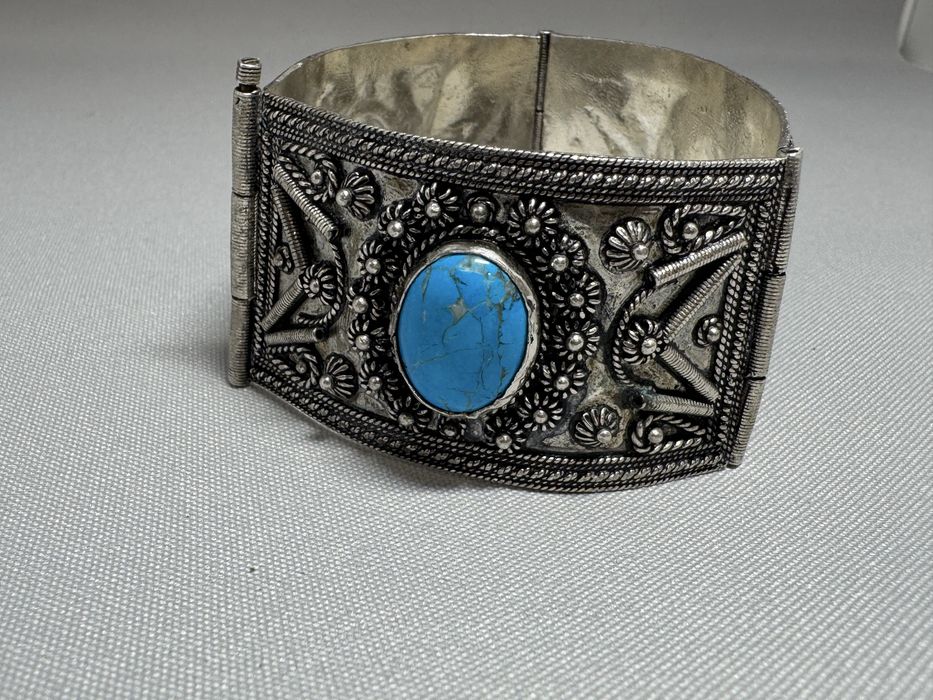 Bratara Navajo din argint si turcoaz