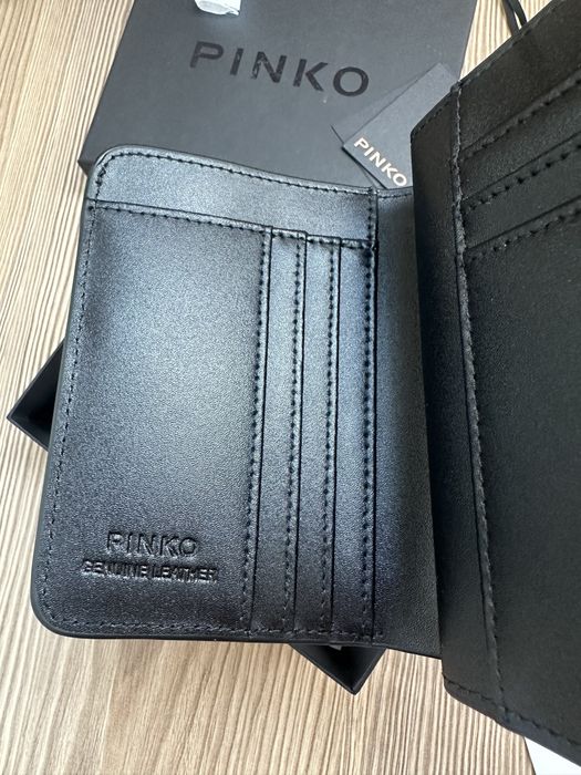 Дамски портфейл на Pinko в черен и розов цвят