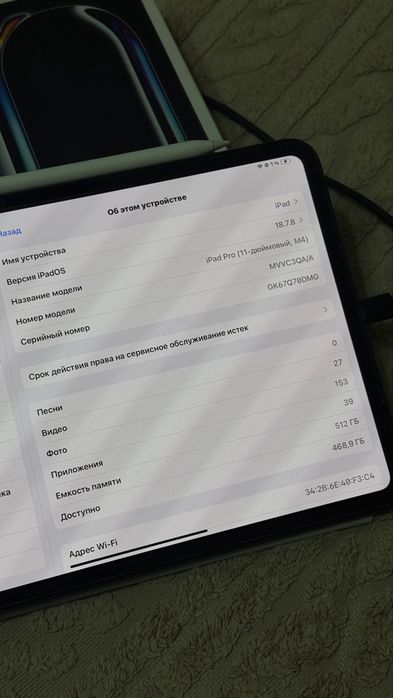 Ipad Pro 11 M4 512GB/8GB