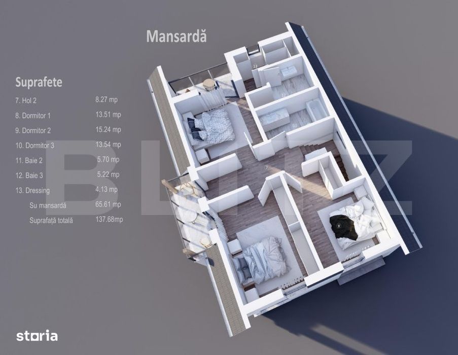 Casa individuala, 138 mp, zona Orizont