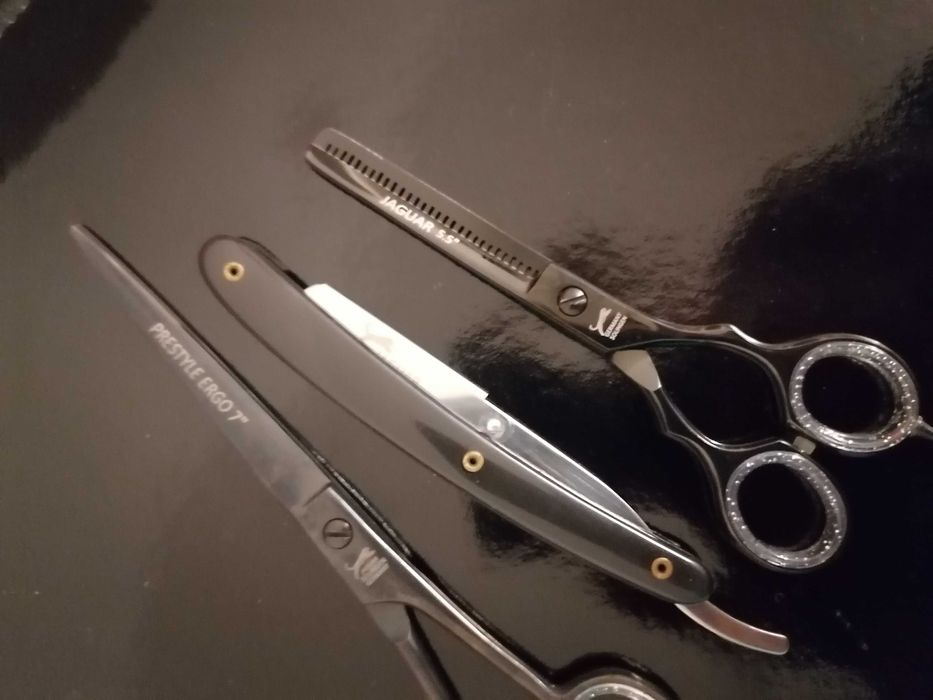 Set Foarfeci profesionale jaguar tuns filat brici 7