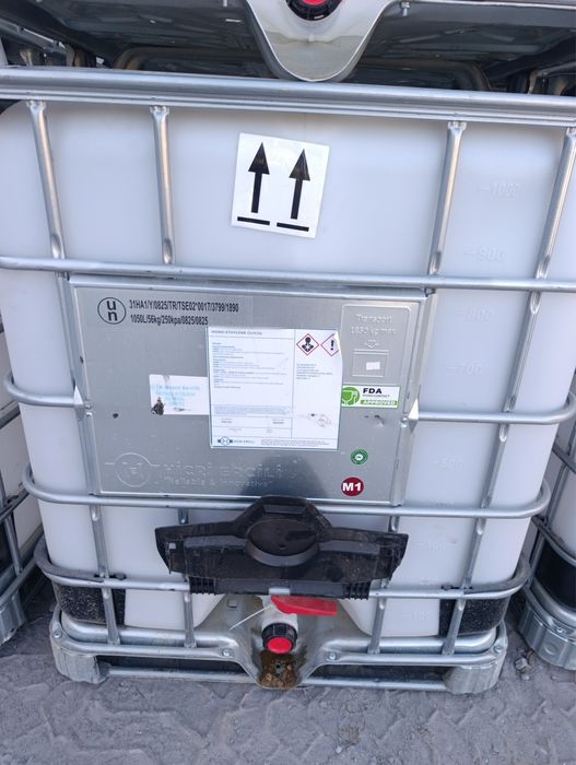 Yevrokub bochka 1 tonnali top tozza ichi olasiz ishlatasiz