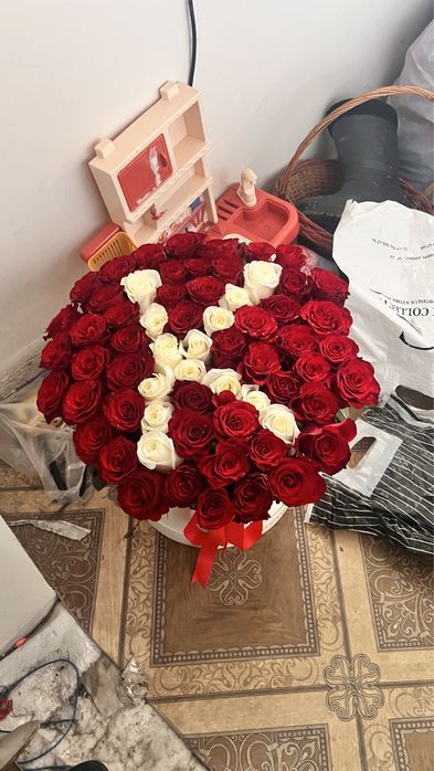 Именной букет розы