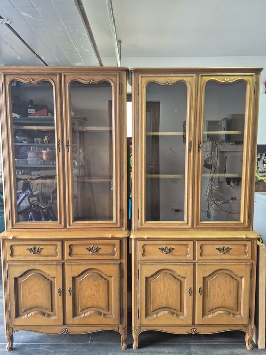 Vitrine lemn masiv inspirație Rococo