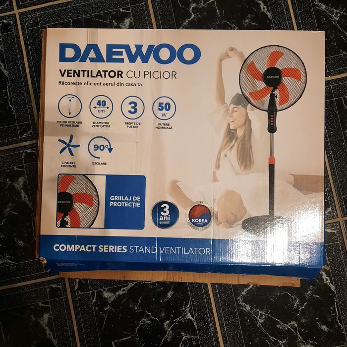 Ventilator DAEWOO, stare excelenta + certificat garantie [2 ani extra]