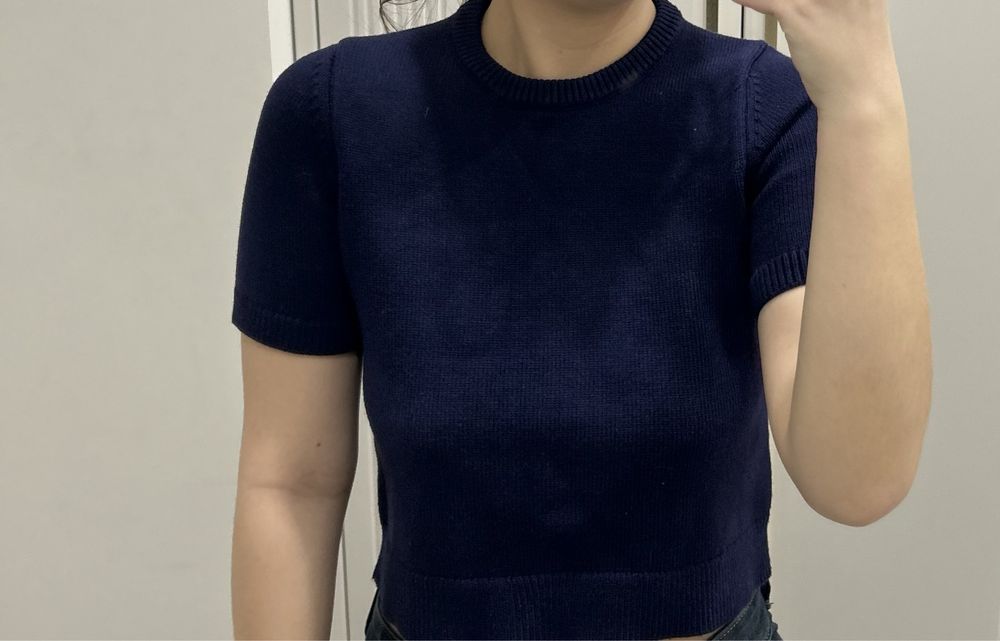 Трикотажный топ зара