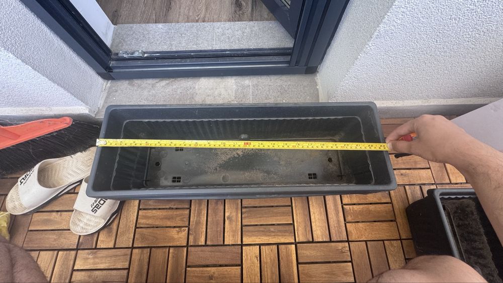 Set ghivece lungi 6 bucati
