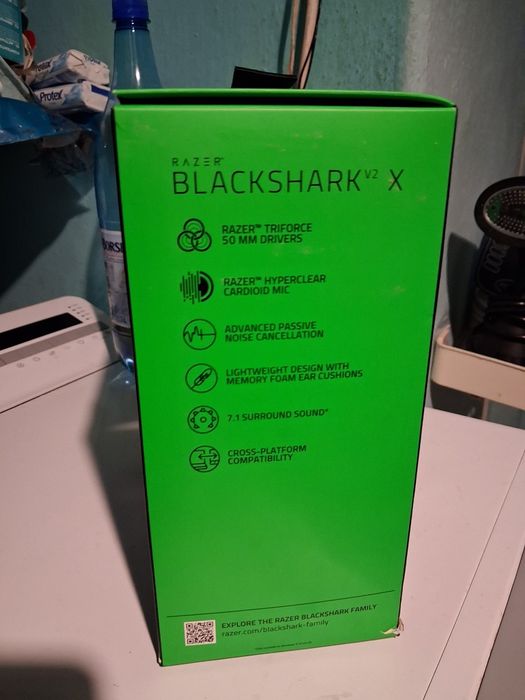 Vând casti gaming Razer Blackshark V2 X noi + cadou placa de sunet!