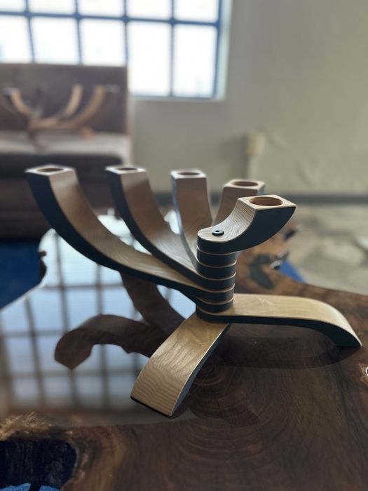 Дървен свещник от ясен