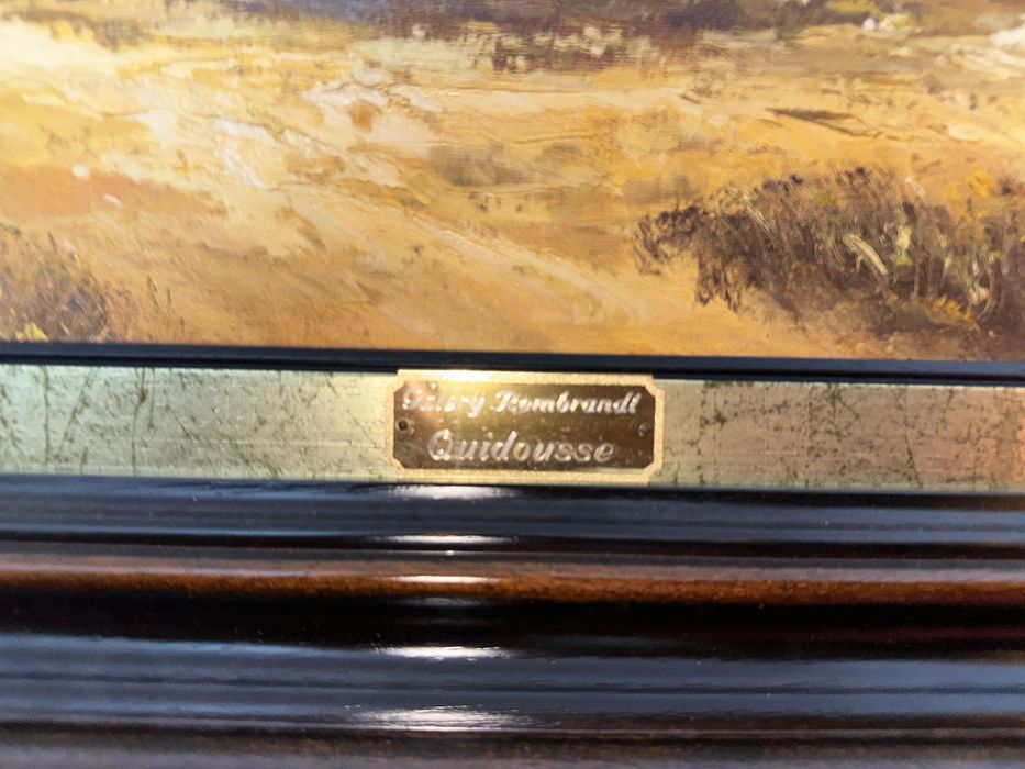 Живописна селска сцена с вятърна мелница