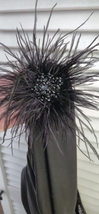 Официална черна рокля р-р L (за бал,сватба...)