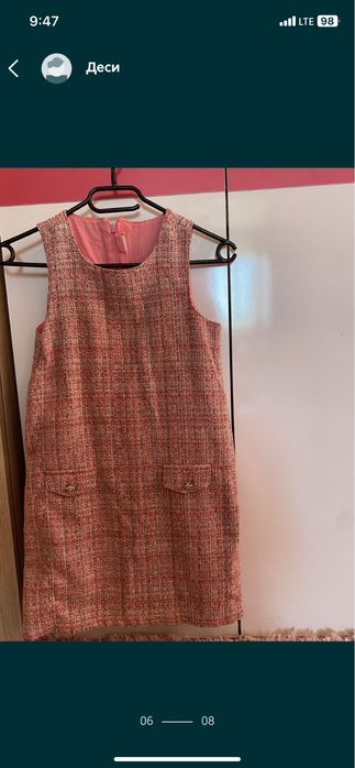 Рокля Сукам розова синя букле Zara LC waikiki H&M момиче 134, 8-9г