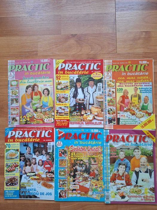 Lot 6 Reviste Practic în Bucătărie 2003-2008