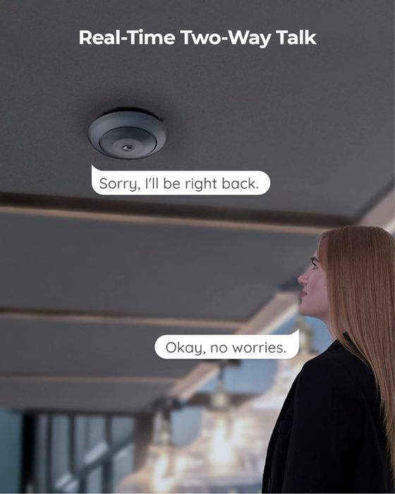 WiFi IP камера за наблюдение Reolink Fisheye FE-W 6MP 360°