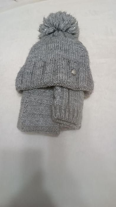 Комплект шапка шарф перчатки