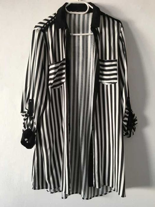 Camasa lunga din bumbac in dungi - LCW Casual, marimea M/L