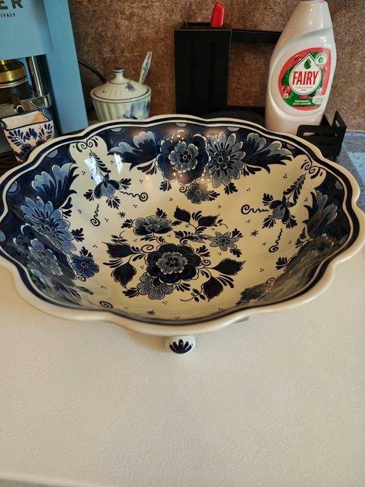 Делфт антикварна порцеланова фруктиера