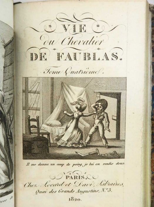 Jean-Baptiste Louvet de Couvray -La vie du Chevalier de Faublas - 1820