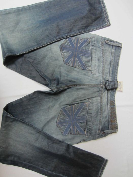 Blugi Bandits du Monde, W34 L32, Talie=88cm, Lung=105cm,drepti, Italia
