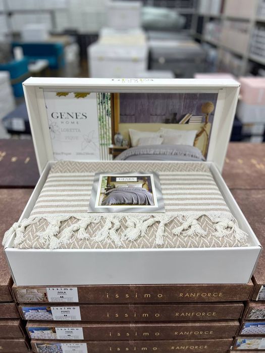 Турецкий плед в подарочной сумке