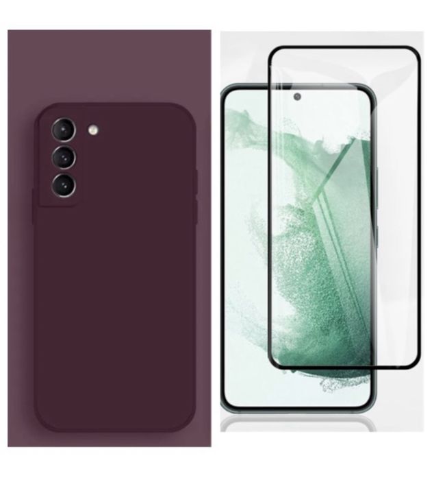 Husa Softin Catifea + Folie Sticla Samsung S20 S21 S23 S24 S25 FE