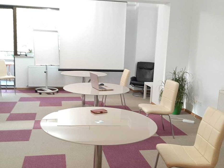 Vand masa rotunda sticla securizata Mobexpert- 4 persoane