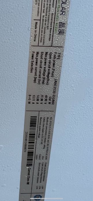 Panouri solare JAsolar 550w