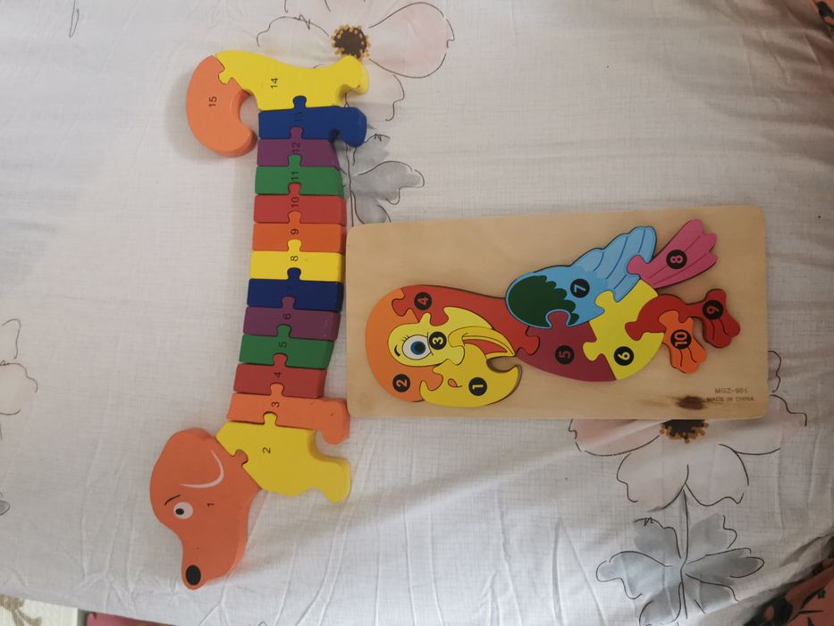 Jocuri copii lemn 2-5 ani: cuburi, puzzle, domino, forme