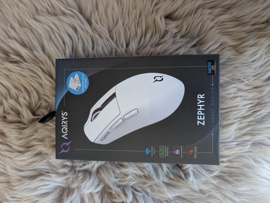 Mouse Gaming Wireless AQIRYS Zephir, 26000 dpi, Nou si Sigilat