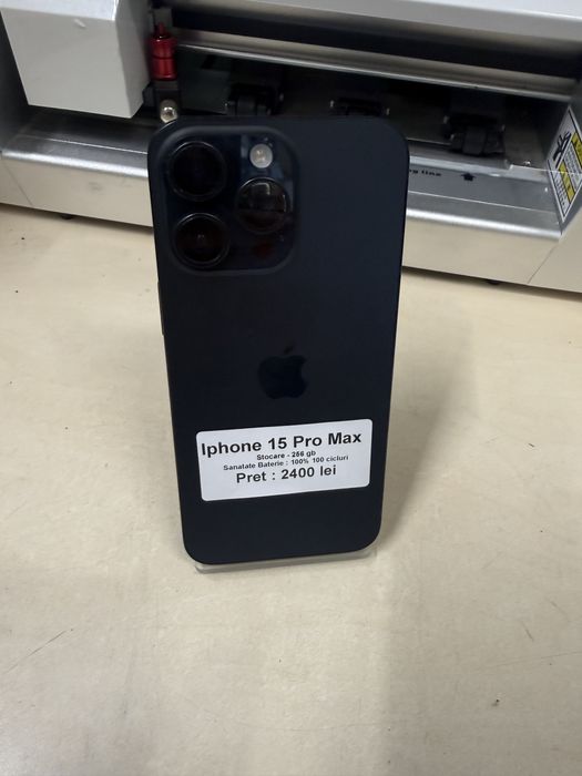 Iphone 15 pro max / 256 gb / 100% baterie