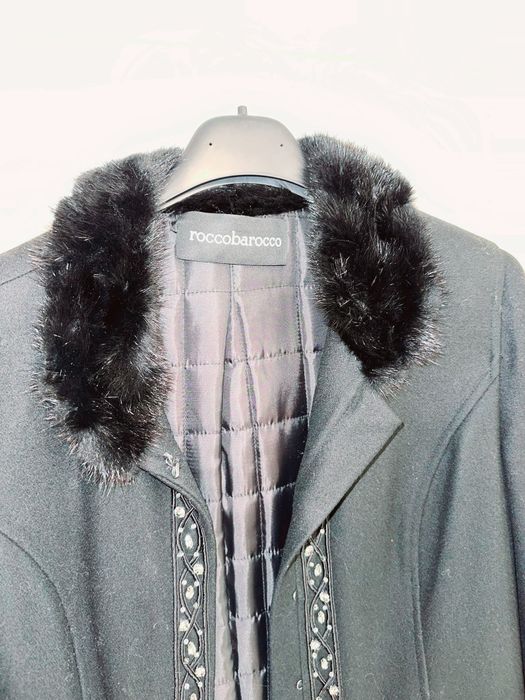 Palton RoccoBarocco cu pietre Swarovski