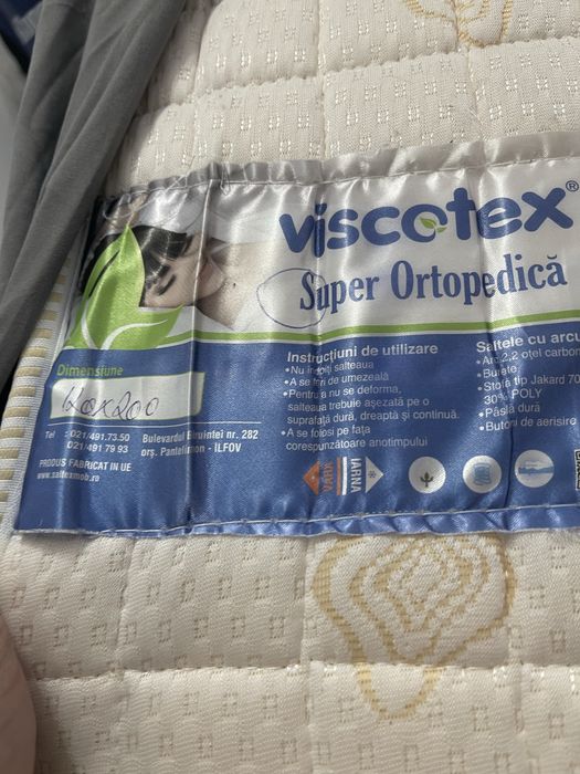 Urgent ! Pat+Saltea de vanzare 120x200